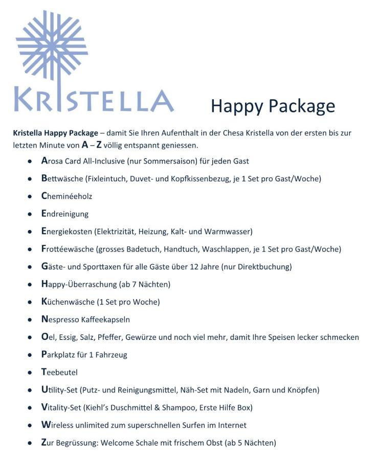 아로사 Chesa Kristella 아파트 외부 사진